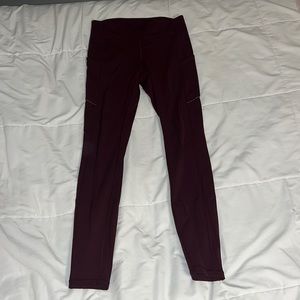 Size 6, Lululemon Burgundy/maroon leggings